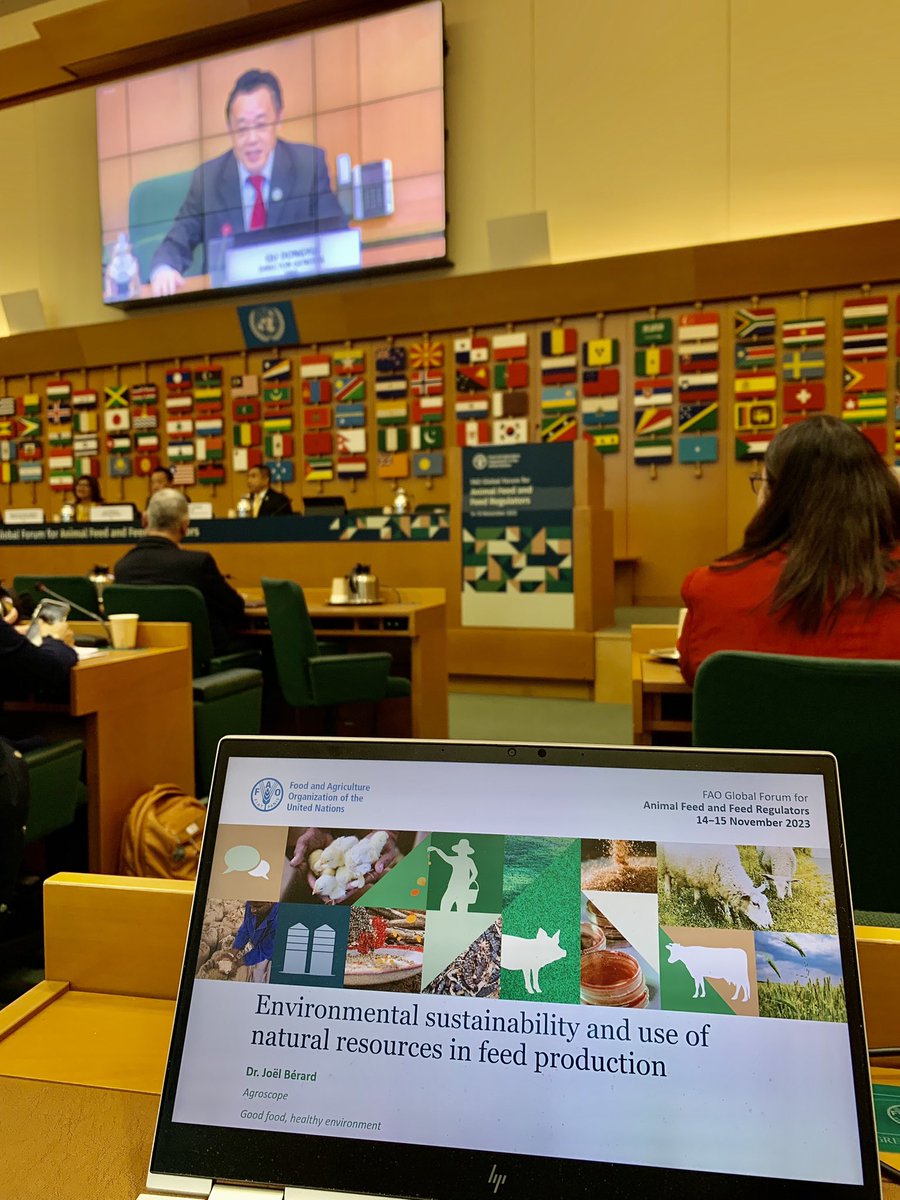 Very pleased and excited to attend the #FAO Global Forum for animal feed and feed regulators, in #Rome and to have the opportunity to hold a presentation on Environmental sustainability and use of natural resources in feed production <a href="/agroscope/">Agroscope</a> <a href="/EAAPofficial/">EAAPofficial</a>