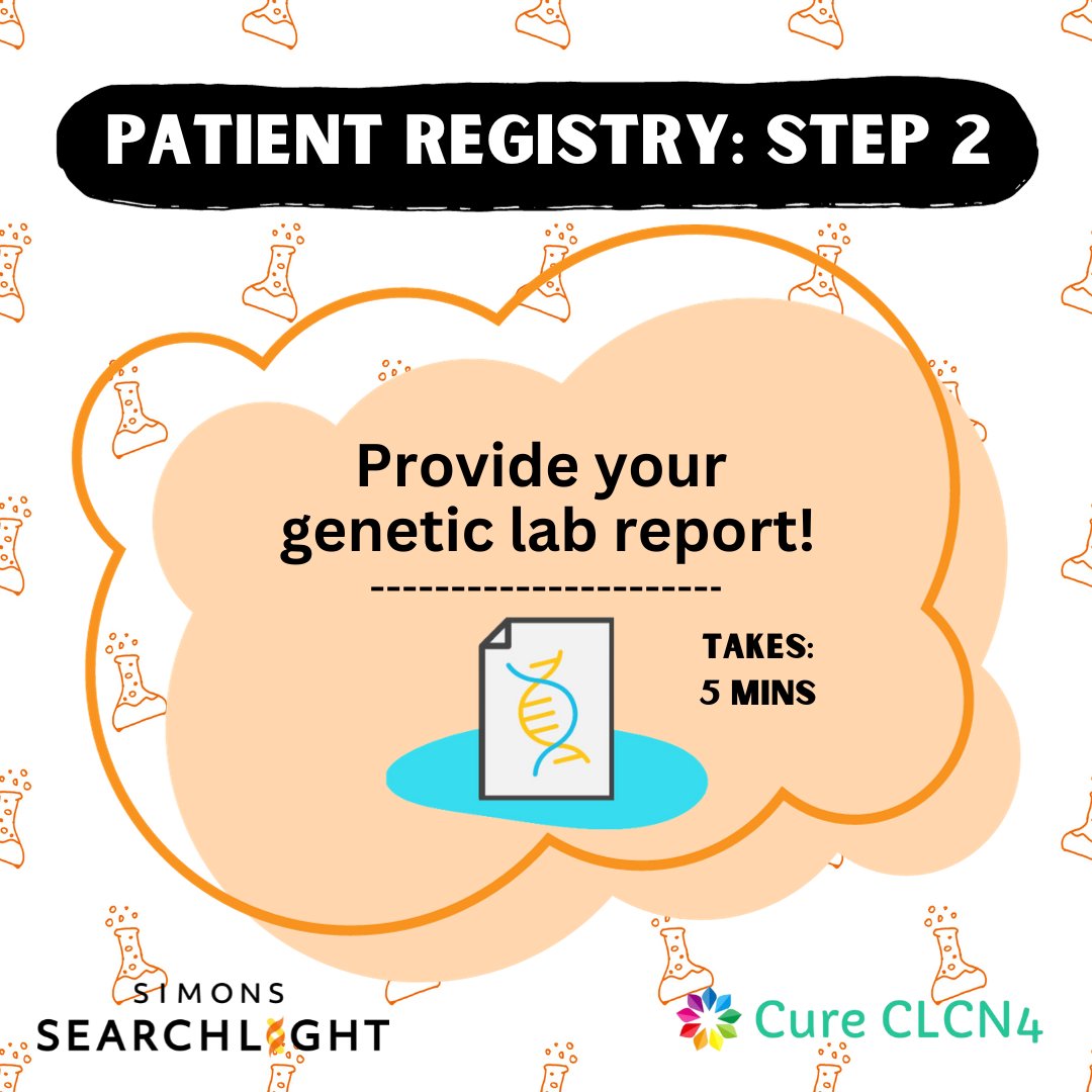CureCLCN4's tweet image. Ready to join #SimonsSearchlight? After creating your account &amp;amp; filling in consent forms, simply upload your/your child’s genetic lab report. Can&apos;t find it? They can help locate it, just log into your dashboard to give permission!🧬research.simonssearchlight.org/login  #clcn4patientregistry