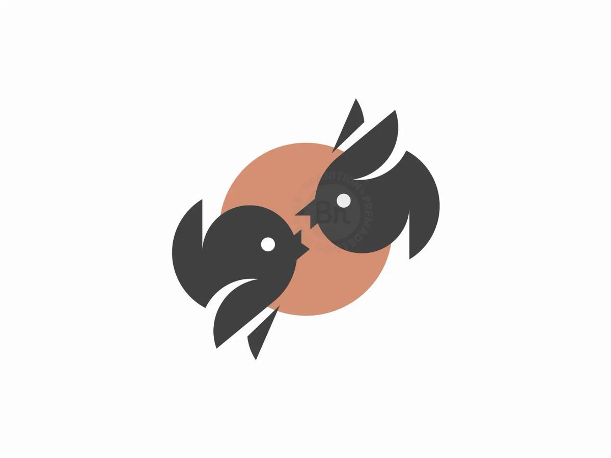 branition's tweet photo. A pair of birds playing with each other, resembling a quotation mark. By 
ava_nauval, available for sale —  https://t.co/s6qWxXwgmO

Find out more at https://t.co/fxGsqGS826  

#logo #logoDesigner #logoDesign #business #startup #branding #garden #nature #text #bird #writing https://t.co/ASb4xrLO53