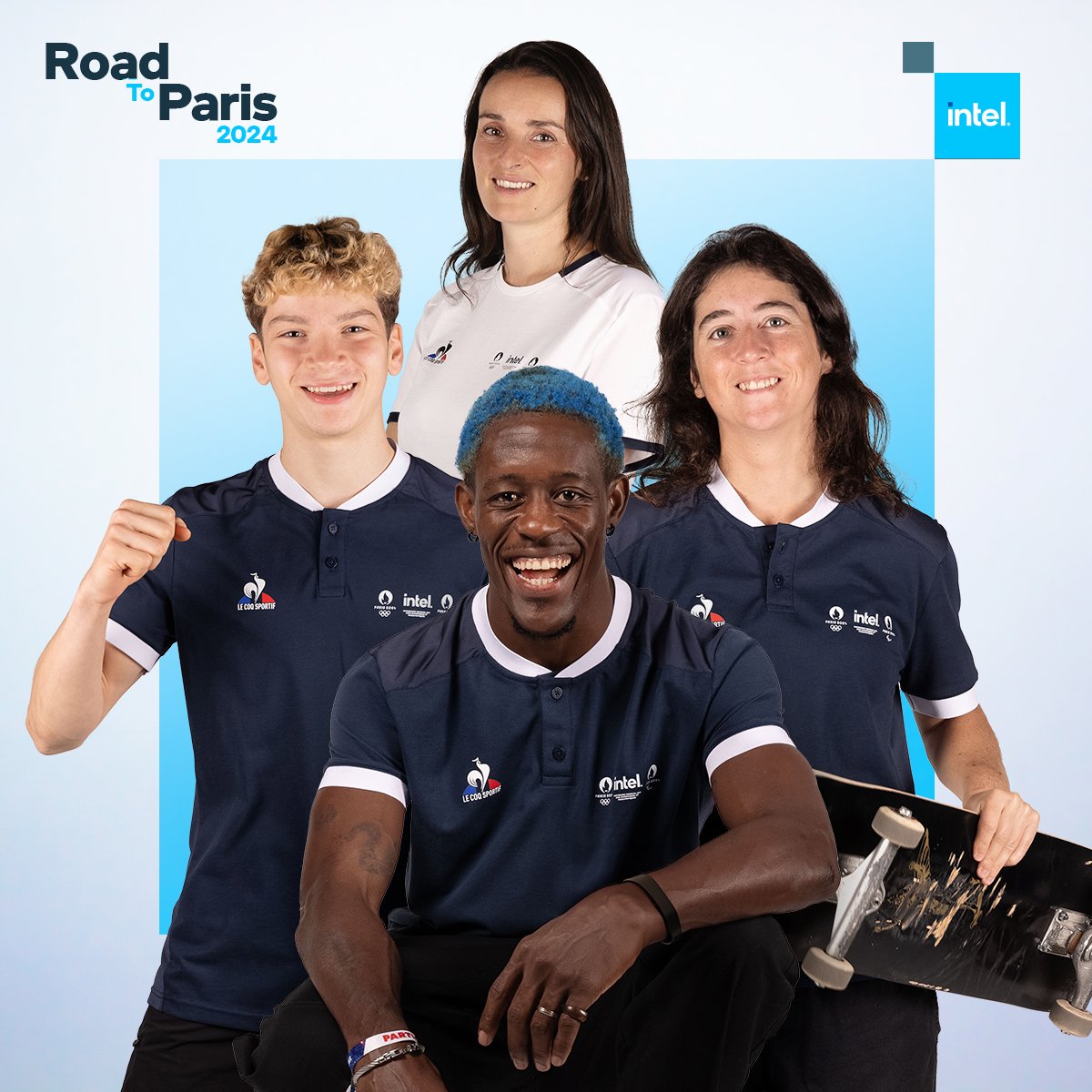 Aux côtés d'Intel depuis 2022, l'aventure continue. 
J'accompagnerai la #TeamIntel en tant que marraine. En espérant leur apporter toute mon expérience dans leur chemin vers les Jeux de <a href="/Paris2024/">Paris 2024</a> pour représenter la France comme il se doit ! #RoadToParis2024 #ItStartsWithIntel