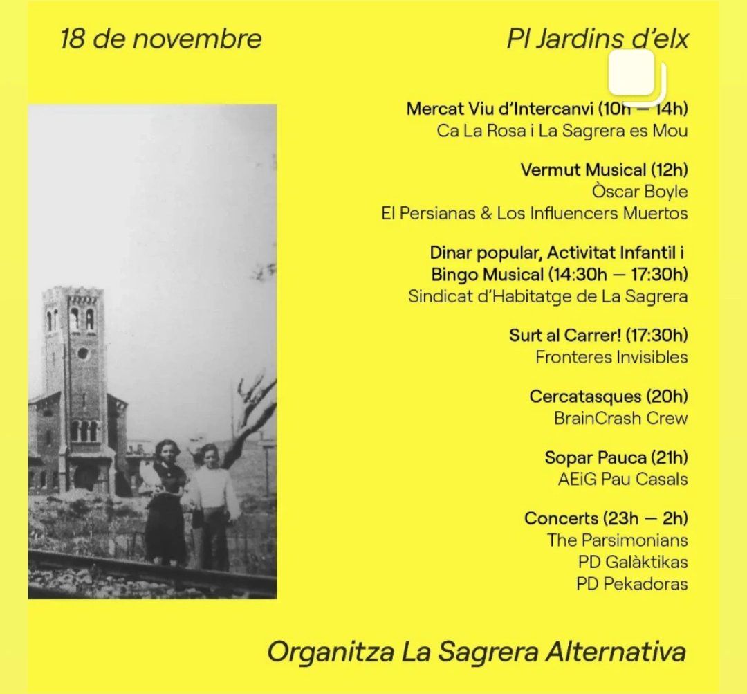 frinvisibles's tweet photo. Dissabte al matí ens trobareu a l'Espai Culturista Sendak amb @socialpuntcat i a la tarda a Jardins d'Elx en la #FMLaSagrera! https://t.co/ZgdEGuoUv7