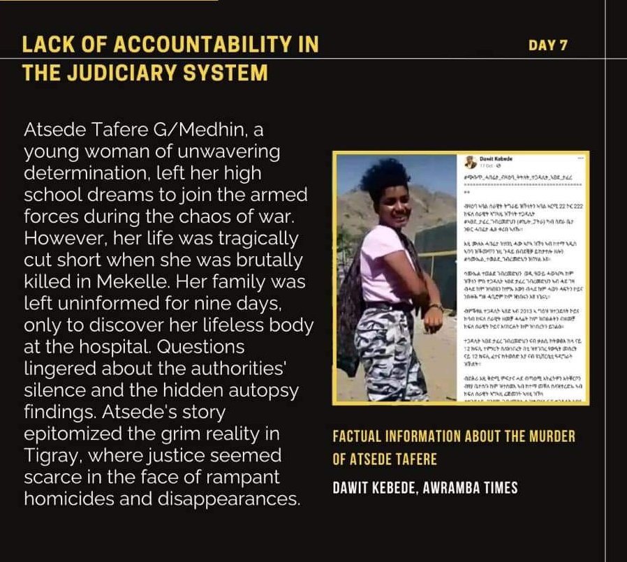 BrhaneNe's tweet photo. Unmasking justice flaws: Accountability and transparency concerns rise.
Talks with officials expose a shaky legal sector, leading to an unpredictable judiciary, from bailouts to missing sentences, reform is overdue! #Justice4TigrayPeople
#JusticeForAtsede
#ChangeinTigray https://t.co/BuDj0vKvQc