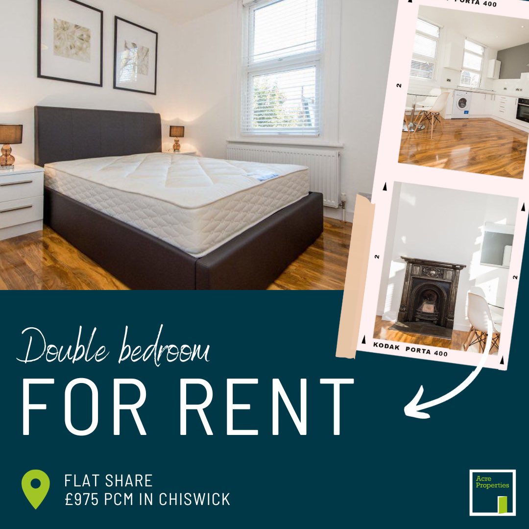 📍Double bedroom to rent in a professional flat share for £975pcm

Situated in the heart of leafy Stamford Brook this is an opportunity to live in a very sought after part of London.
The property is only 10/12 minutes walk from the bars and shops of Chiswick High Road and has