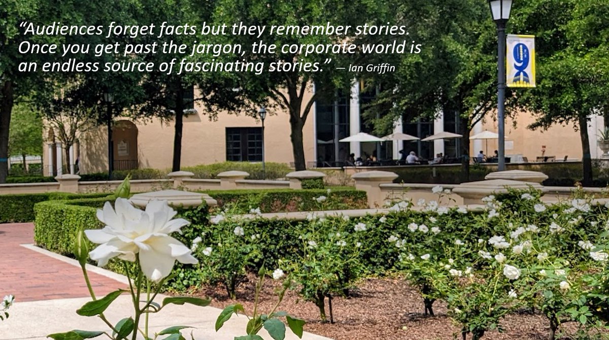 mkazazis's tweet photo. "Audiences forget facts but they remember stories. Once you get past the jargon, the corporate world is an endless source of fascinating stories." — Ian Griffin https://t.co/jJNfex5v0h