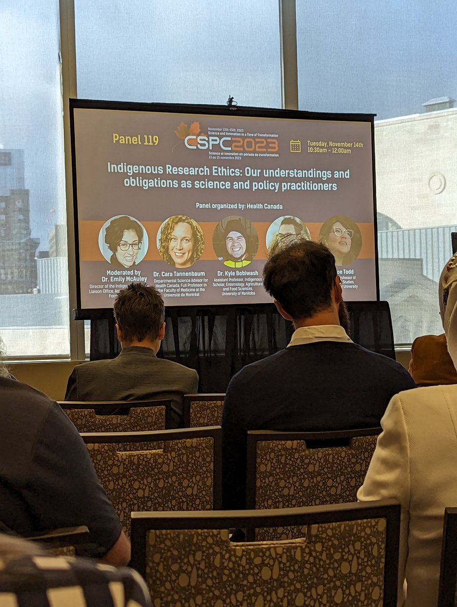 alexareedman's tweet image. Great session at #CSPC2023 focused on Indigenous Research Ethics. Pleased to attend on behalf of @POLARCanada