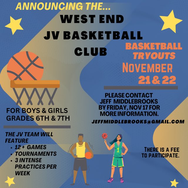 Calling all Blue Jays - a great chance to get more time on the court.
