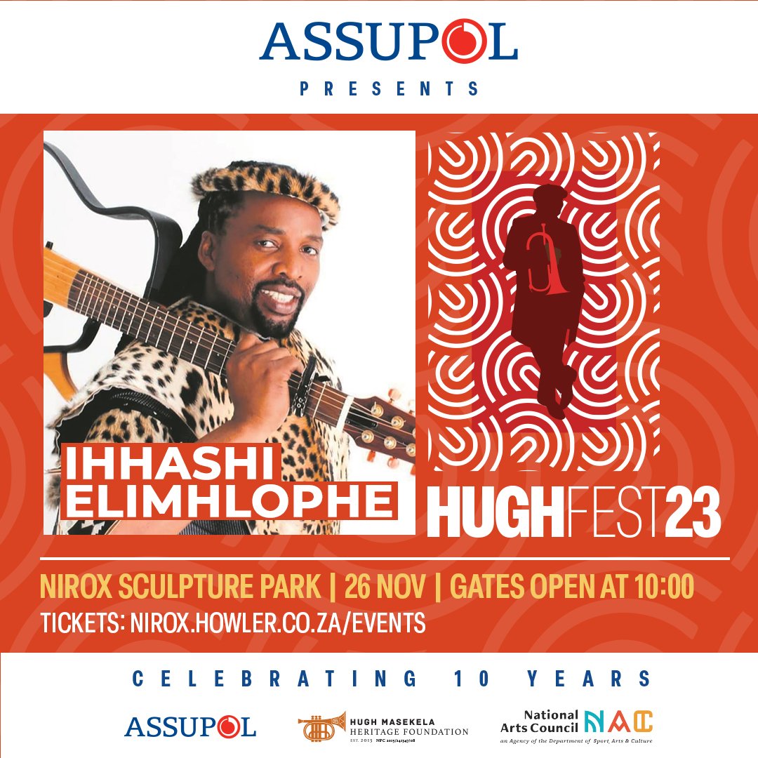 IHHASHI ELIMHLOPHE, is a maskandi trailblazer and collaborator across genres on his rare 14-string guitar. He is an electrifying performer with a live act that leaves audiences in awe.#HughFest2023