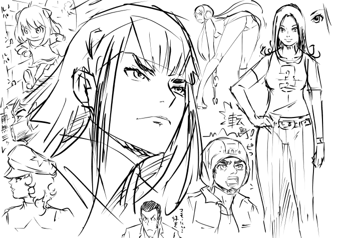 商業誌ネーム煮詰まりのため現実逃避のrkgk😱💀
ついタツノコキャラを描いてしまいます…そのほか好きなキャラ達😝🙏 