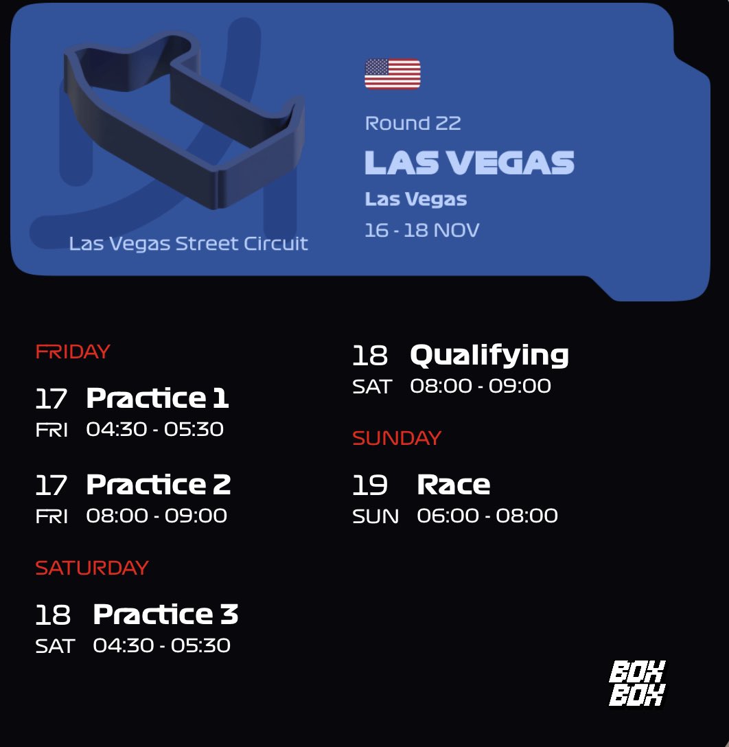 F1nishLine_'s tweet photo. ๐บ๐ธ| Para quem nรฃo acertou os despertadores para este fim de semana ๐ซ cortesia #BoxBoxApp
#F1naSPORTTV @sporttvportugal https://t.co/WDpcQlwTt4