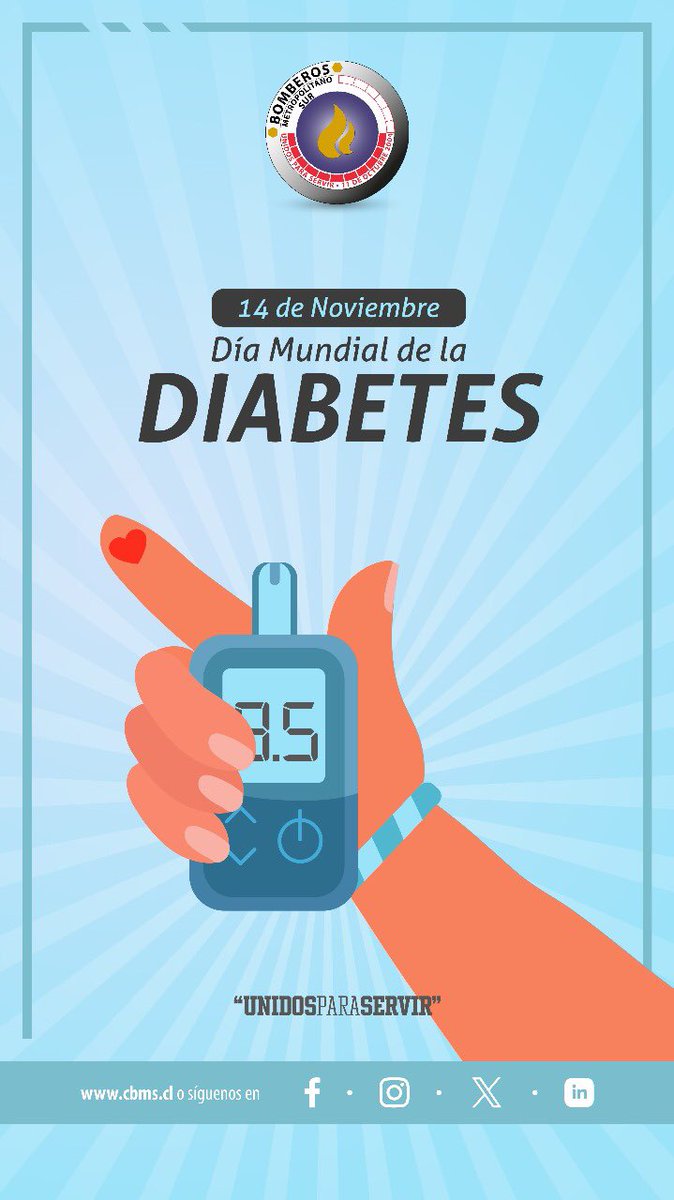 ¿sabías qué? La diabetes es una enfermedad crónica que afecta la forma en que el cuerpo convierte los alimentos en energía

#DeptoMedicoCBMS recomienda realizar un chequeo periódico a tus niveles de azúcar en sangre y estar alerta si tienes esta condición