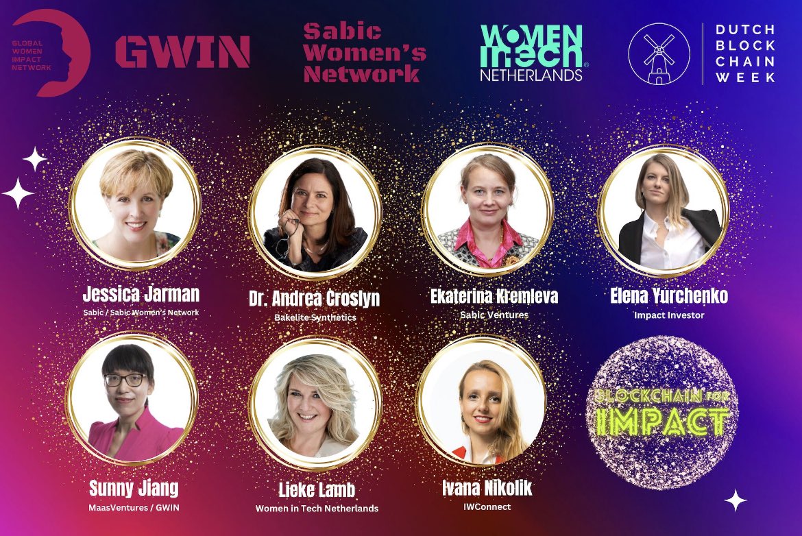 sunny_maas's tweet image. ✨We are all set for the #BlockchainforImpact Event on 17 Nov during @DutchBlockWeek! Exciting to conclude the program with 5 amazing keynotes and 1 panel for #sustainability, #impactinvesting, #blockchain and #femaleleadership! See you on 17 Nov in #brightlands in Limburg! #GWIN