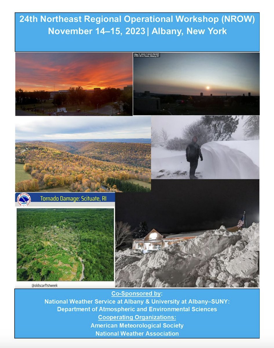 LatinWx's tweet image. Honored to provide the Keynote Presentation at the 24th Northeast Regional Operations Workshop, sponsored by @NWSAlbany and @UAlbanyDAES ⛈️

If you&apos;re at the ETEC building, stop by at 9:20am ET! I will be delving into challenges &amp;amp; proposed solutions in multilingual #riskcomm. 🚨