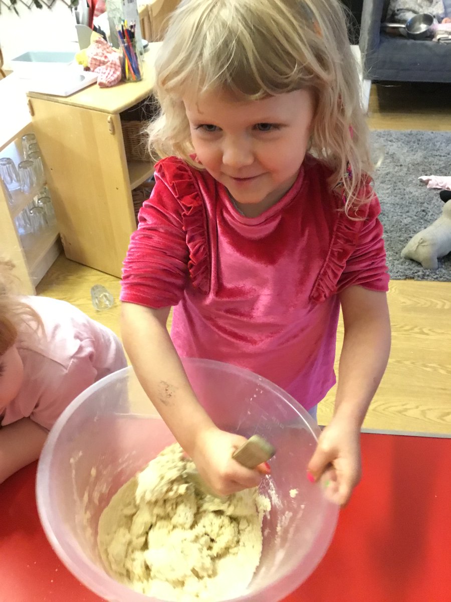 neilston_madras's tweet photo. On rainy days we make scones, following Mrs Dowsland’s recipe. Children all helped measure, mix and cut out the scones before the more important part of eating them #bakersofthefuture #skillsforlife https://t.co/0CaGKB5Abc