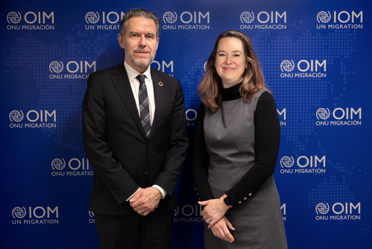 IOMchief's tweet photo. Pleasure meeting Amb. Ib Petersen @DKAmb_UNGva.
@UNmigration values its continued partnership with the government of Denmark and I look forward to strengthening our strong cooperation on #ClimateAction and migration management.
#DGPopeMeets https://t.co/xWPPMGzWyi