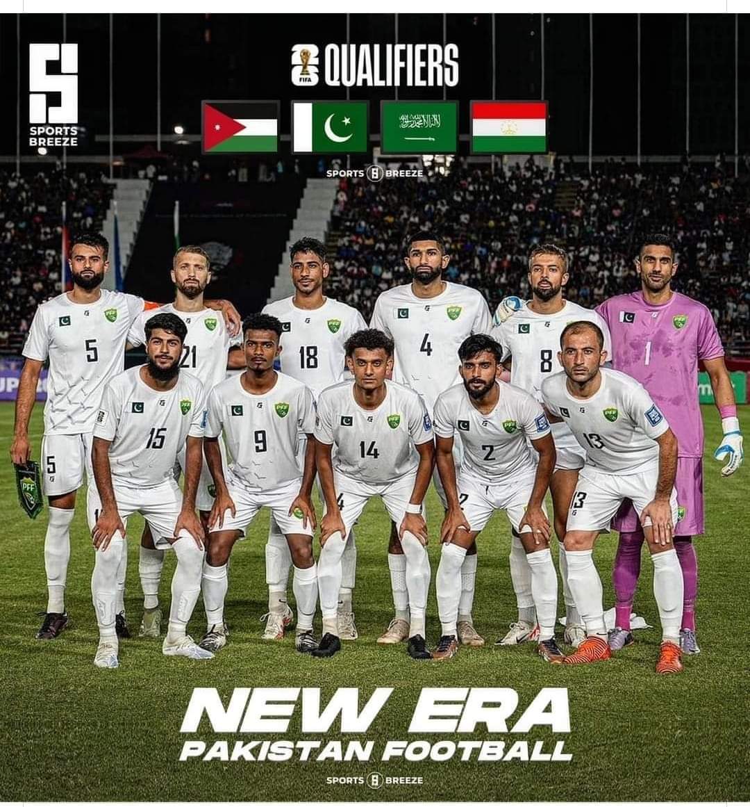 ABDS_57's tweet photo. Yes.. It's the New Era of Pakistan Football. 
Today, 
Our kids buy Jersey of Messi &amp; CR but I believe Our kids will be dreaming of being like Essa,Waheed,Haroon...
Insha'Allah. 
As a Nation we(Fans) also have to Promote Football please,
#BabarAzam𓃵 #Fixer #BabarAzamIsMyCaptian https://t.co/y0S58lfaEN