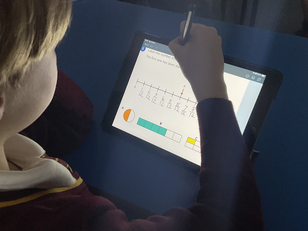 PDA_Y6's tweet image. Great fractions work this morning kicking off our block. We started with equivalent fractions. #pdamaths