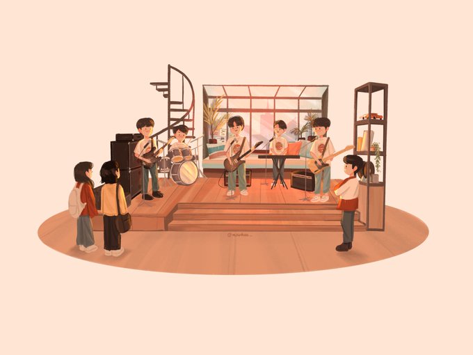 「ドラム 複数の女性」のTwitter画像/イラスト(新着)