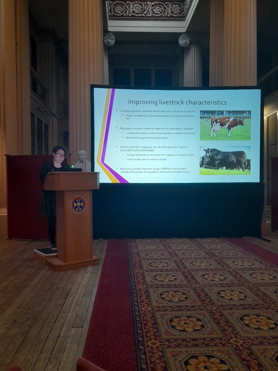 One Health Genomics Edinburgh (@genomicsedi) on Twitter photo Next we have postdoctoral research fellow Rachel Owen (<a href="/ROwen_93/">Dr. Rachel Owen</a>), also from the <a href="/roslininstitute/">The Roslin Institute</a>, discussing her work to improve livestock production and health #ENGoGS23 Next we have postdoctoral research fellow Rachel Owen (<a href="/ROwen_93/">Dr. Rachel Owen</a>), also from the <a href="/roslininstitute/">The Roslin Institute</a>, discussing her work to improve livestock production and health #ENGoGS23