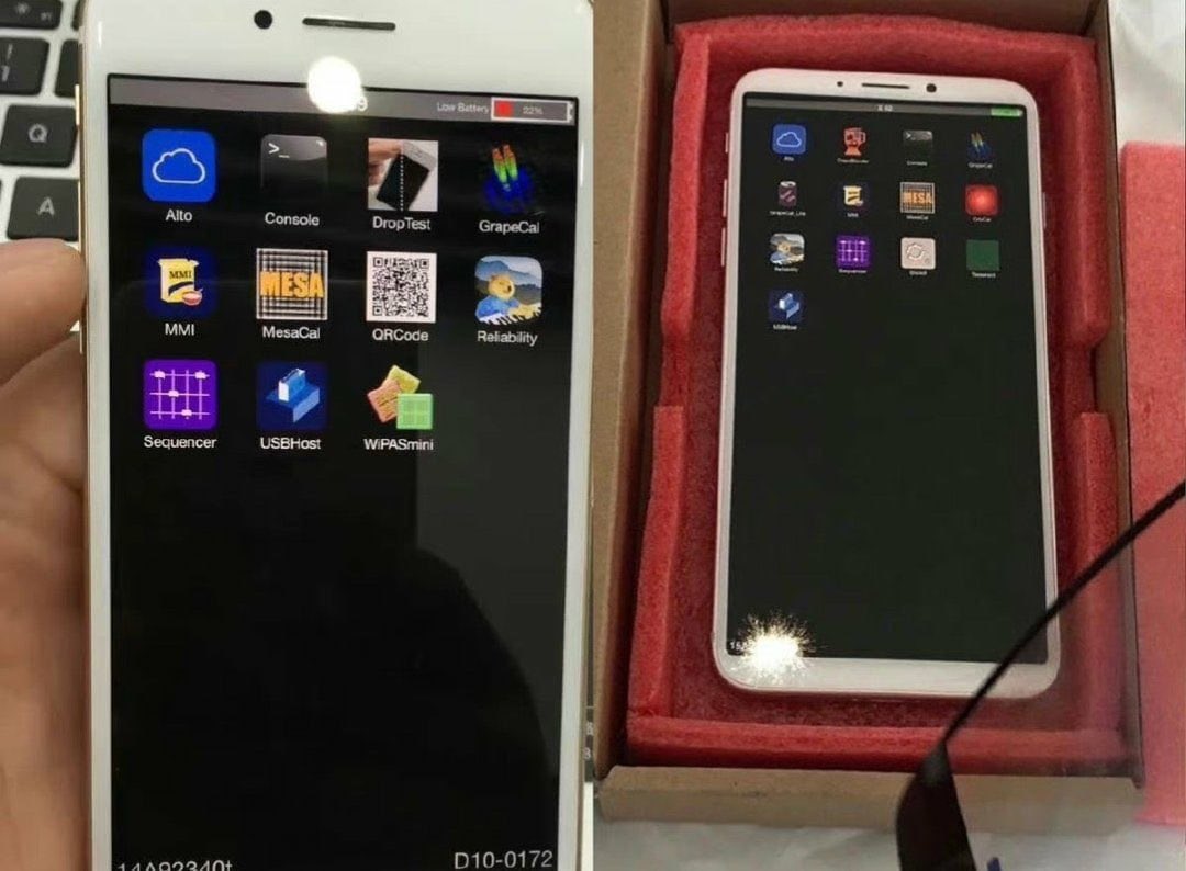 Daevisd's tweet image. Prototipo de un #iPhone9 📱 con el #TouchiD trasero