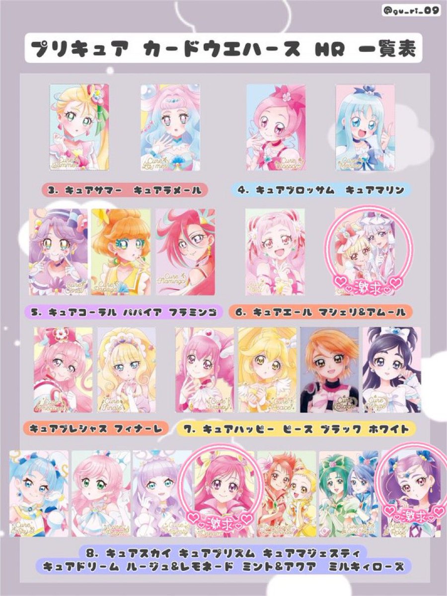キュアフローラ HR プリキュア ウエハース カード プリティ