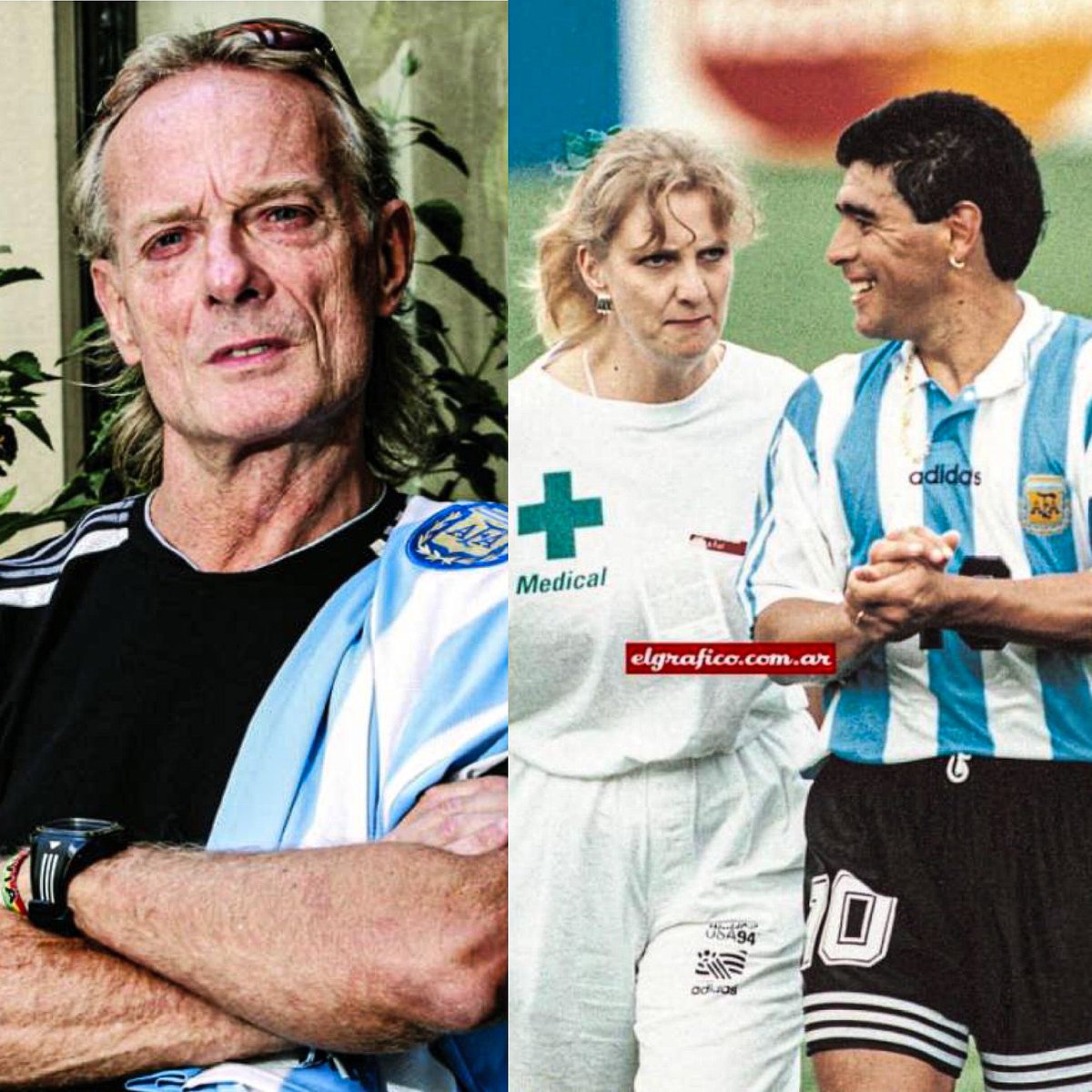 “A 8 días del comienzo del Mundial, el Doctor Ugalde, que era el médico de la Selección, venía siempre y decía junto al representante Marcos Franchi: ‘Tantas pastillas que le das a Diego… Yo tengo miedo’. 

Entonces le digo: ‘Escuchá, ¿por qué no le decís a Grondona que baje una