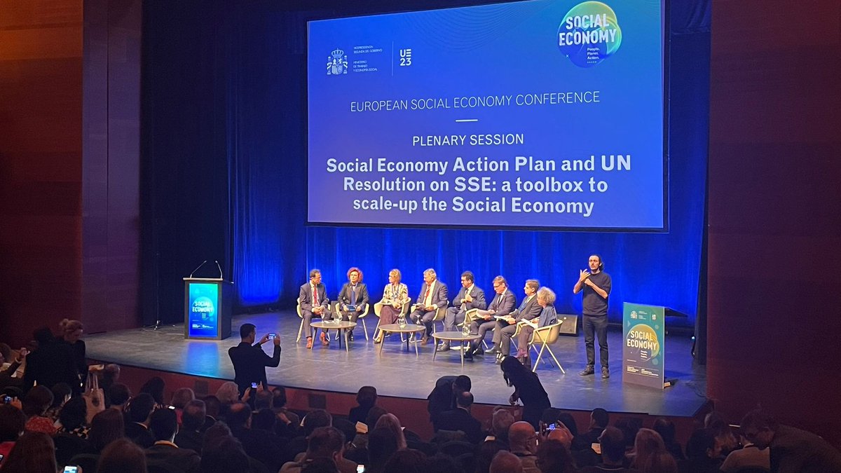 SBCBarcelona's tweet photo. Estem a la Conferència Europea de l'Economia Social 2023, on hem participat al workshop de Transition Pathway, en el marc del projecte de recerca-acció ESS! 🇪🇺🌍 https://t.co/CNZ6mmoRdK