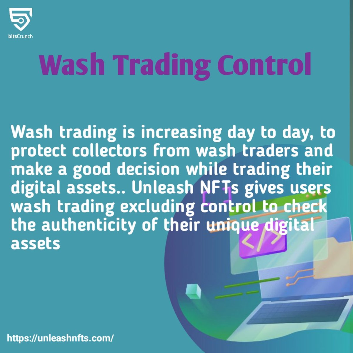 AgyXela's tweet image. Unleash NFTs by @bitsCrunch provides you with a wash trading control function on your favorite NFT collections, you can  exclude  wash trading on  NFTs while making good choices on your NFT investment..@Mero0579 @TheOtherTobi

Join us
discord.gg/bitscrunch-off…

#NFT #NFTanalytics