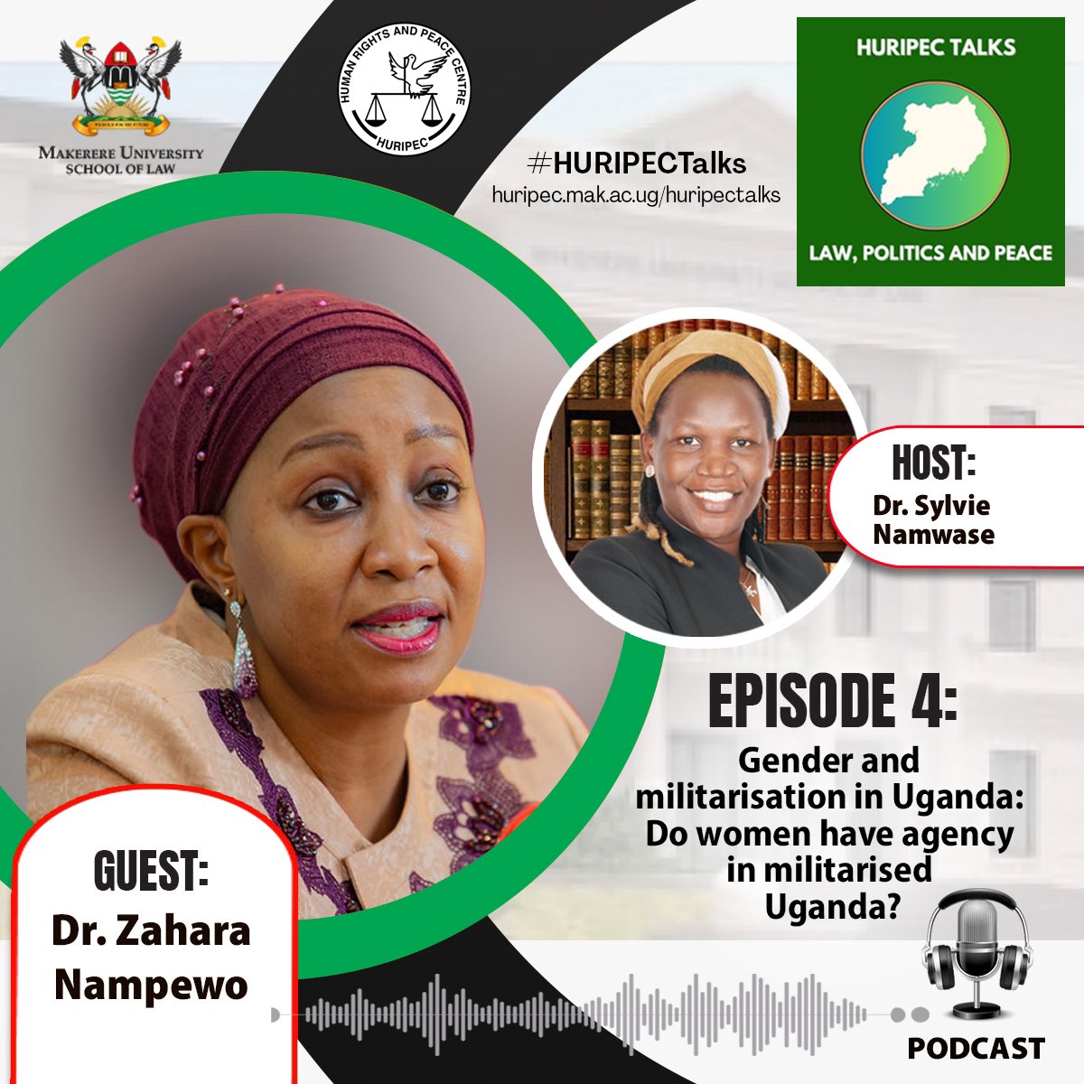 tjackline_kline's tweet photo. IN EPISODE 4 OF #HURIPECTalks, Dr Zahara Nampewo deeply analyses the  position of Women in a Militarized Uganda. Tune in following the link https://t.co/nW0atQ2tdM https://t.co/eaIsrLnovs