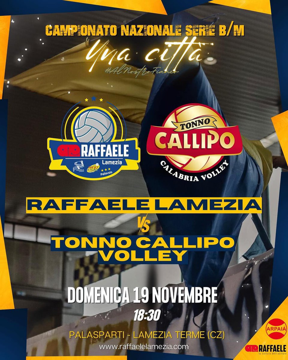 Raffaelevolley's tweet photo. TORNA IL GRANDE DERBY AL PALASPARTI 💛💙💛💙 https://t.co/LLOE2u1mlW