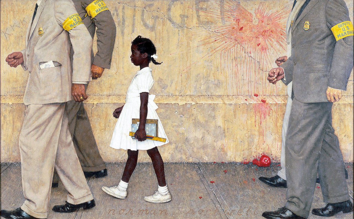 #OnThisDay in 1960, federal marshals escorted 6-year-old Ruby Bridges into William Frantz Elementary School in New Orleans. Day after day, whites jeered at the Mississippi native and three other Black children, Leona Tate, Gail Etienne and Tessie Prevost, who became the first to