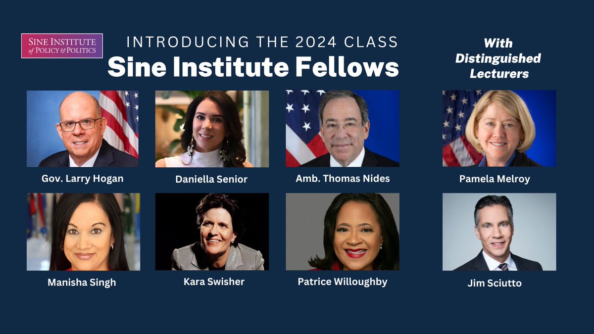 The Sine Institute is thrilled to announce our 2024 cohort of Fellows and Distinguished Lecturers! We’re excited for this year’s exemplary cohort to bring their diverse perspectives and share their invaluable experience and knowledge with our AU community. #2024SineFellows
