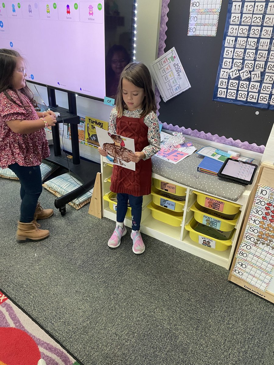 SallyRolf's tweet photo. Kindergarten students at @ToppingBulldogs  worked hard with their families to disguise a turkey after reading the story Turkey Trouble during read aloud. Love their creativity! https://t.co/Hmnd7be6m9