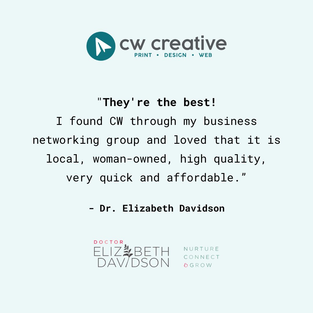 cwprintdesign's tweet photo. We couldn't be happier! 😄 Thank you, Dr. Elizabeth Davidson for sharing this glowing review. We truly appreciate your kind words and continued support over the years.

#HappyClient #ClientReview #TestimonialTuesday https://t.co/g2JEhQvLg9