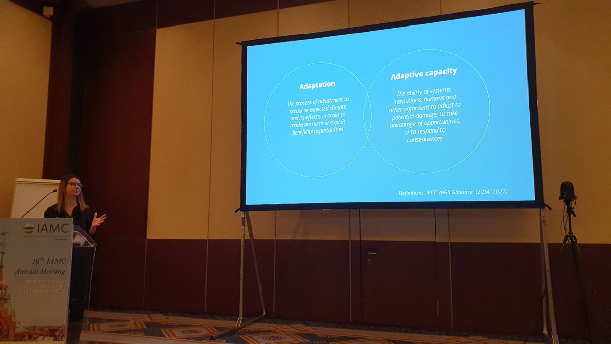 Assessing and projecting adaptation and adaptive capacity 
 #IAMC2023 in Venice....