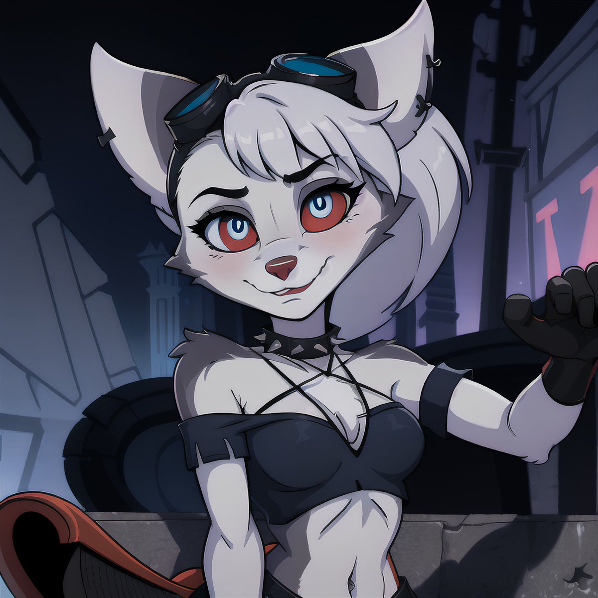 Rivetus's tweet photo. #HelluvaBoss #loona #loonafanart #stablediffusion #aiart #aigenerated #RatchetandClank #RatchetPS5 #RatchetPC #RiftApart #fanart #aiphotography #ai https://t.co/v6sTMseAbp