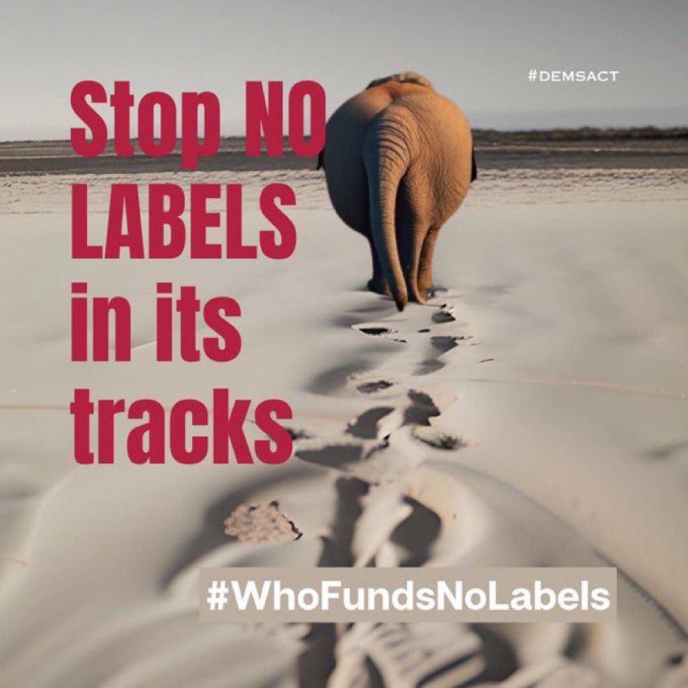 @robreiner No Labels is up to no good. #WhoFundsNoLabels #GOPFascists