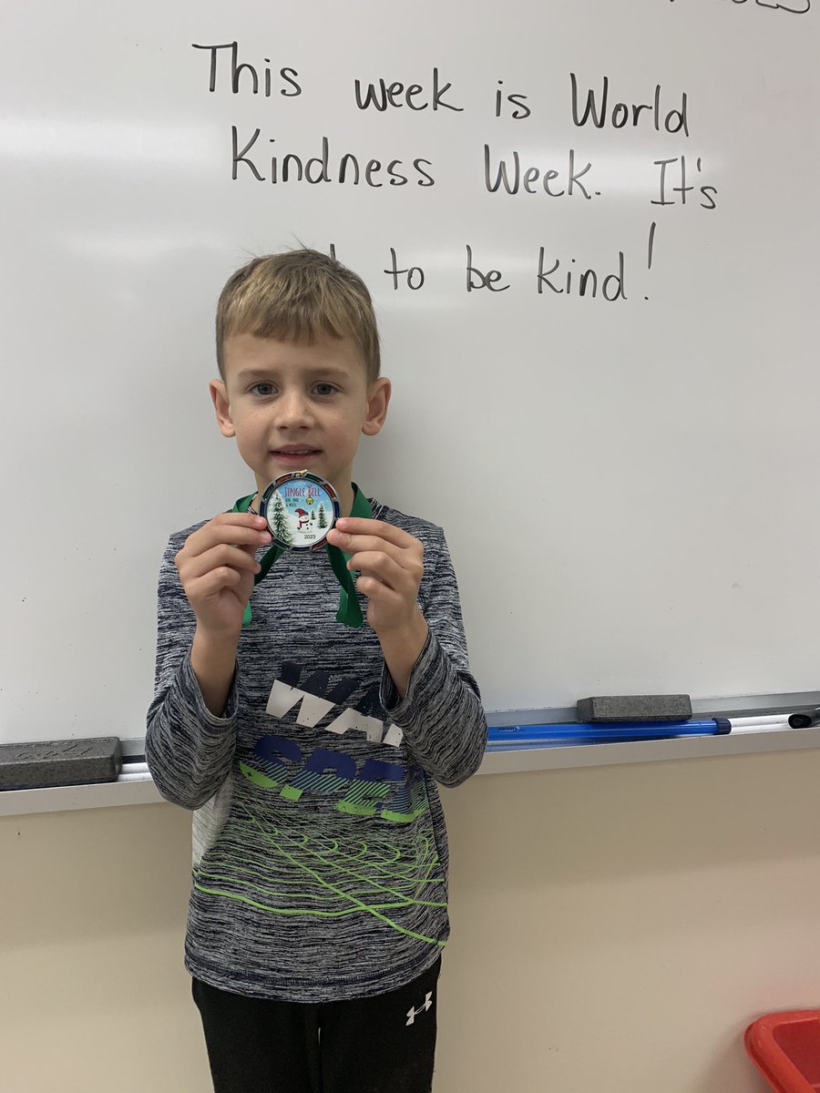 ms_melnyk's tweet photo. Hudson won 2nd place in the Jingle Bell Run on Sunday. Way to go!!! https://t.co/X7VZ3BbhJE