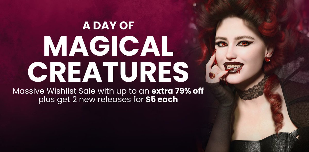 --&gt; Wishlist Sale  tinyurl.com/3xtvxwvv
--&gt; A Day of Magical Creatures  tinyurl.com/ytzz6a3u

#daz3dsales #dazstudio #3dmodel #daz3d #3dmodels