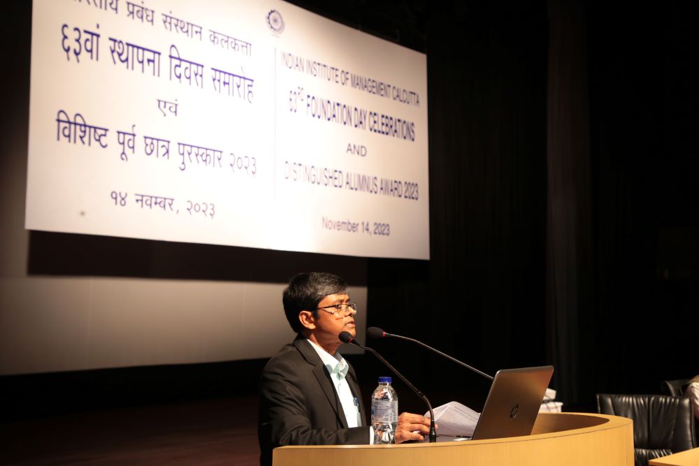 IIM_Calcutta's tweet photo. IIM Calcutta celebrates its 63rd Foundation Day and Distinguished Alumnus Award Ceremony.

#iimcalcutta https://t.co/iOMblHC8wb