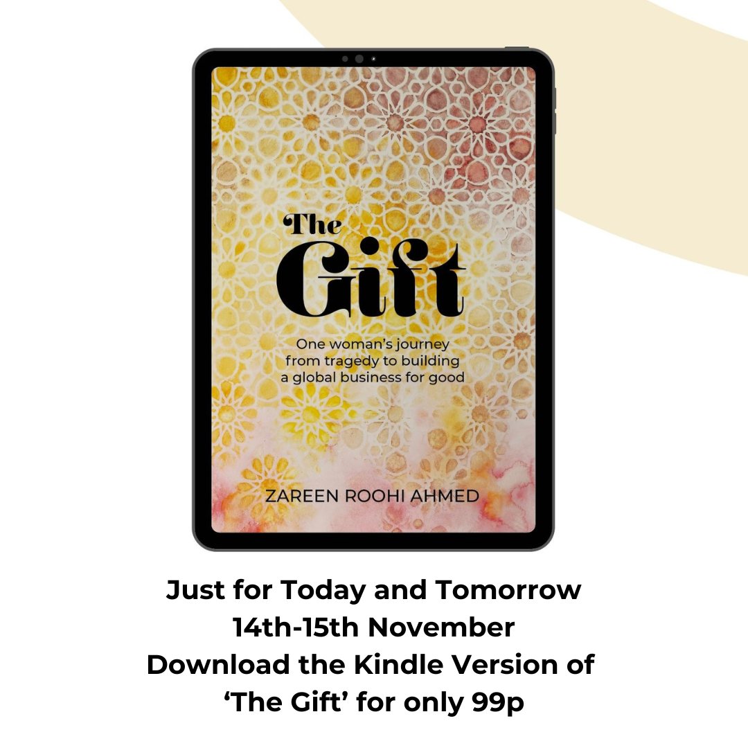 Just for today and tomorrow -14th-15th November - download the Kindle version of ‘The Gift’ for only 99p!
Here is the download link: amazon.co.uk/dp/1781338124
#thegiftbooklaunch2023 #giftwellness #periodpoverty
