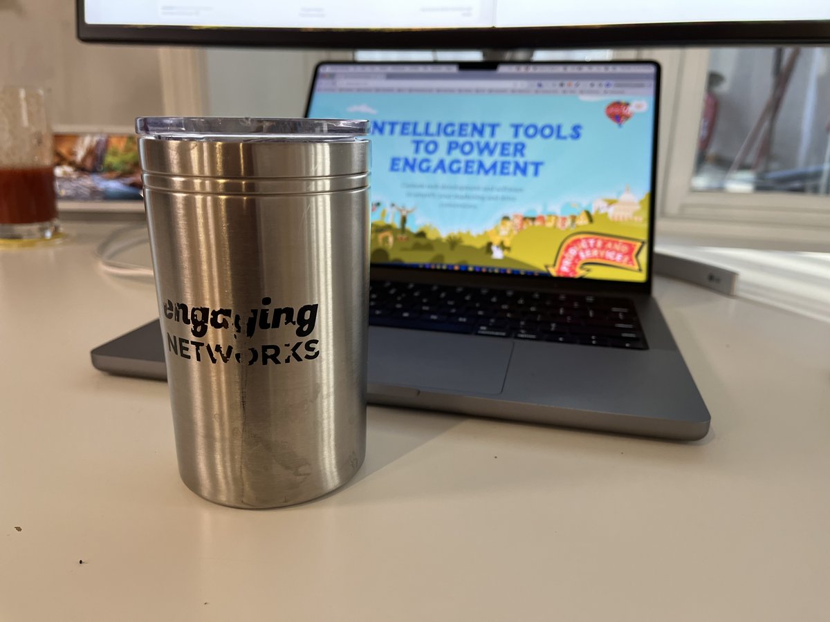 Our favorite caffeine delivery device. Gets used every day. Thanks <a href="/engagingnetwork/">Engaging Networks</a> !