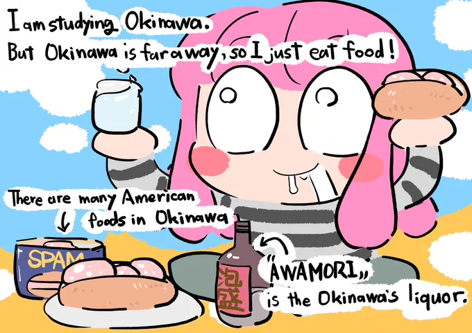 #illustration #diary I want to go to Okinawa! 