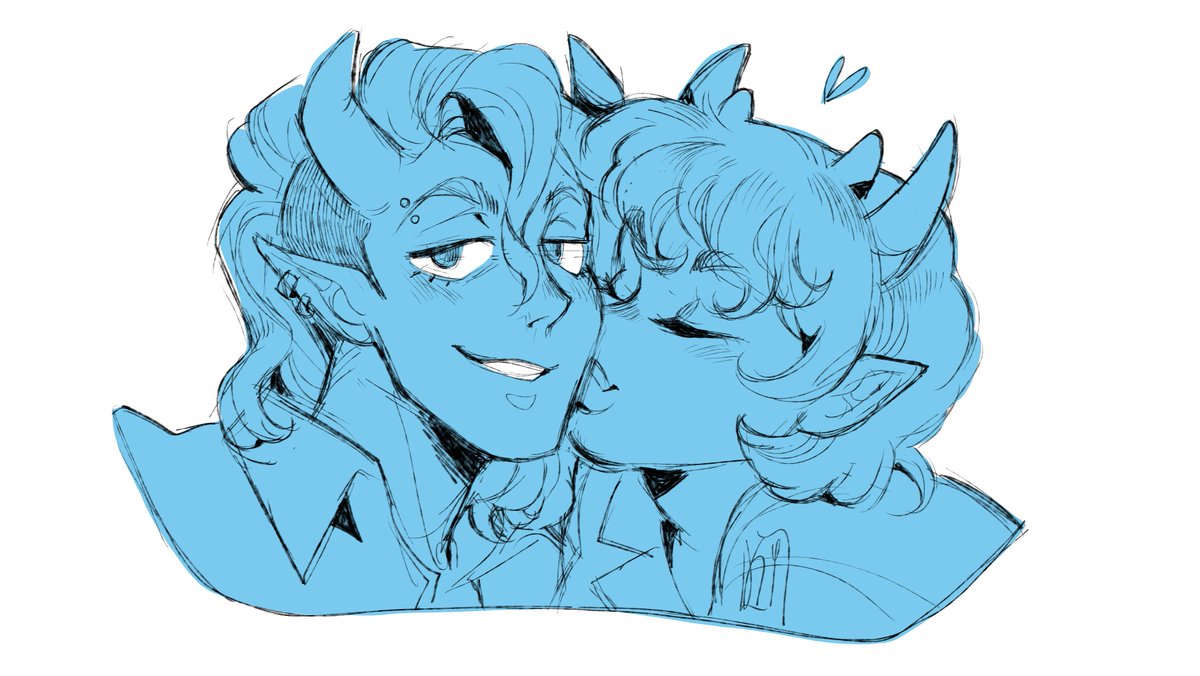 Some commissions I have worked this year. Thank you for all your requests! It's always nice to draw people in love being cute (and/or spicy). 🥰 #commissionsopen