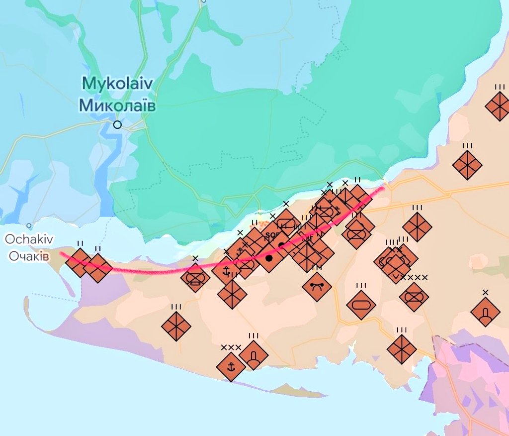 Ukrainene's tweet image. Interesting 😈

russian invaders on the left bank of #DniproRiver in #Kherson region are realy in panic 🤪

 “We have lost logistics between the #KinburnSpit, #Oleshky and #NovaKakhovka,” Kolobok Rogov on Russian TV 🤓

he saying out loud what everyone knows at the front. 👀