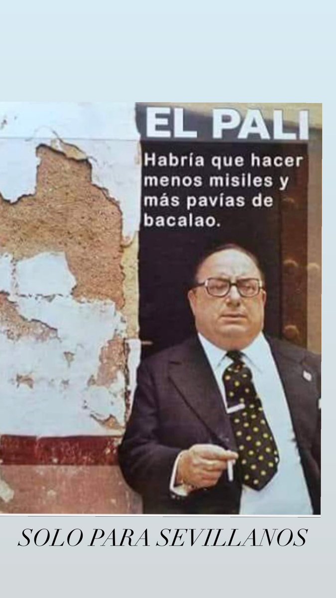 Sólo para sevillanos. 🕊️