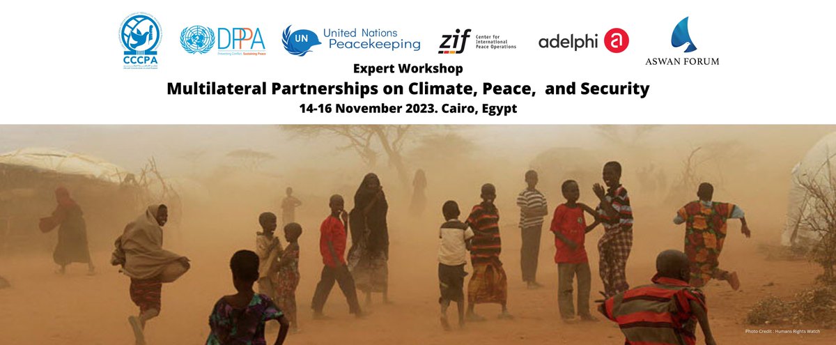 We are excited to co-host an international expert workshop on 'Multilateral Partnerships on #Climate, Pace and Security' in #Cairo 🇪🇬. The 3-day workshop will have a special focus on #Africa, a continent that is especially hit by the impacts of #ClimateChange. #ClimateSecurity
