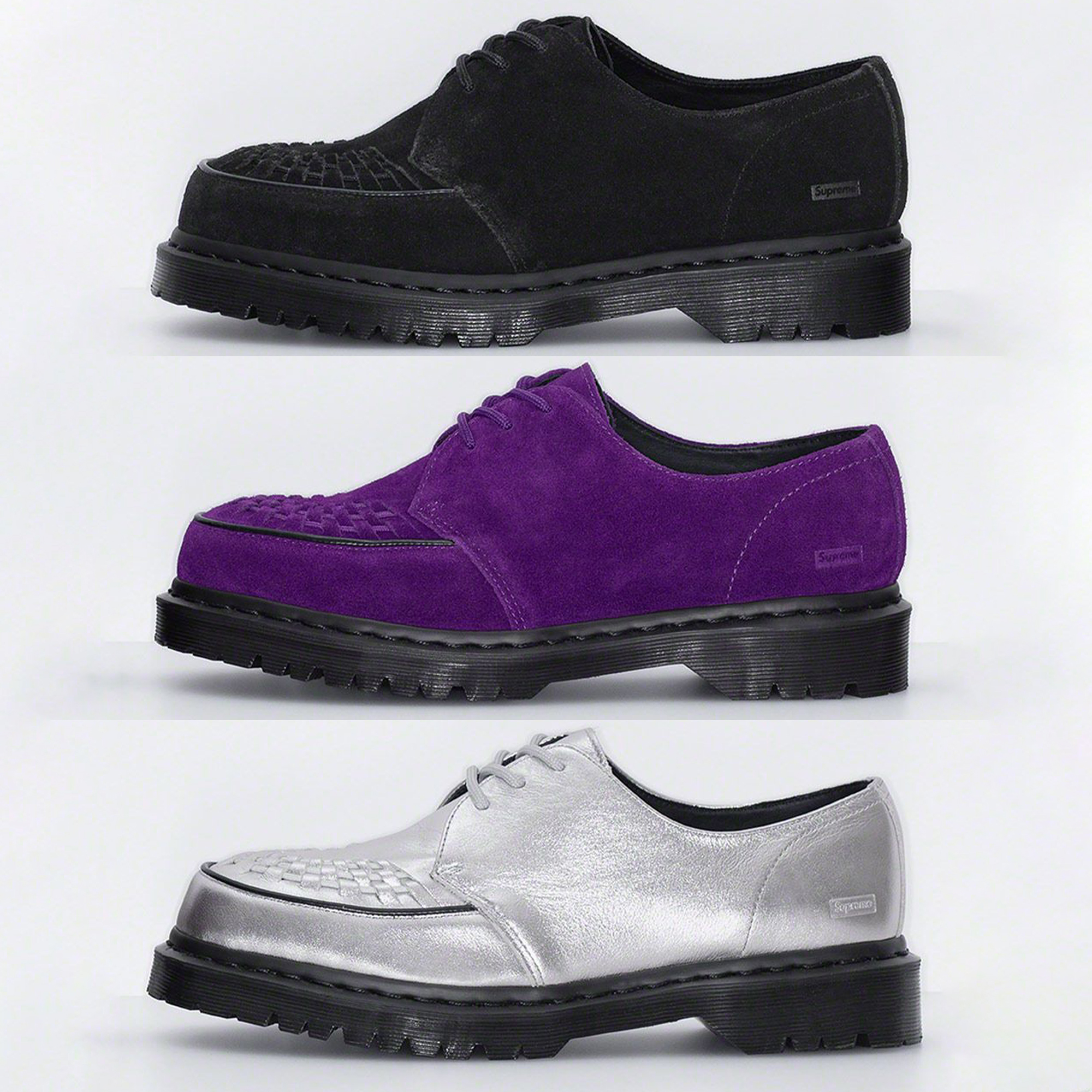 Ramsey Supreme Suede Creepers in Black