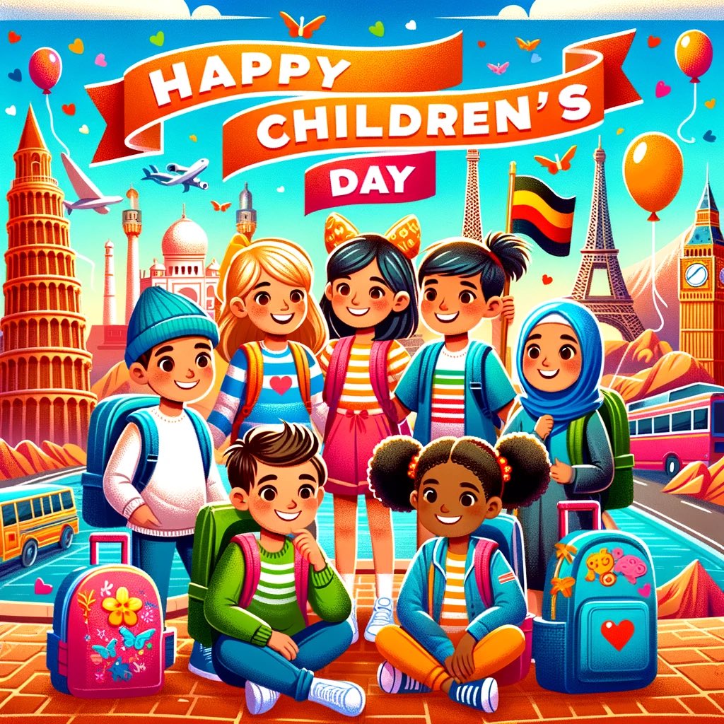 ForbTravel's tweet photo. "Embark on the journey of fun and learning, Happy Children’s Day to the little explorers of the world!" 🗺️ 🌍🛝🏅🎮🎯🚠🎡🛫
#happychildrensday https://t.co/kHoIWkOJG0