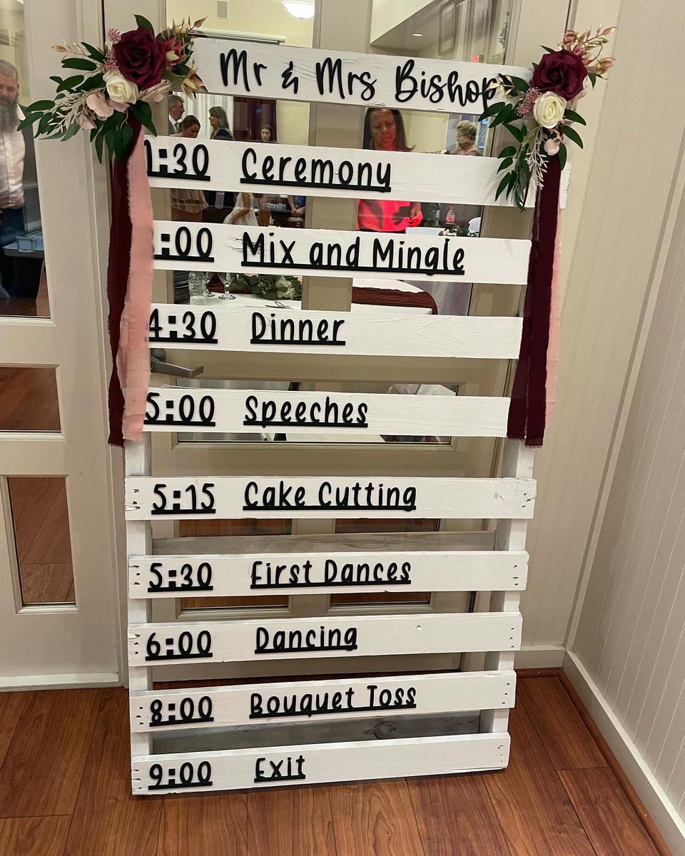 Worked on an awesome friend’s wedding.  Made a couple signs, the letters for their schedule and a cake topper. #lasercut #wood #wedding #weddingideas #weddinginspiration