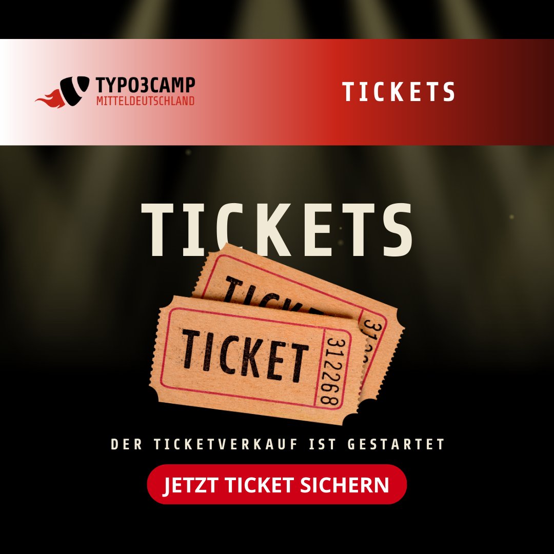Der Ticketverkauf hat begonnen! Sichert euch jetzt eure #Tickets und seid beim #T3CMD 2024 dabei!🚀 Wir freuen uns auf euch!🤩 Link zum Shop 👉🏻 pretix.eu/t3cmd2024/dres….